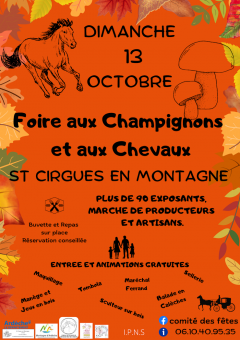 Foire aux champignons et aux chevaux 2024